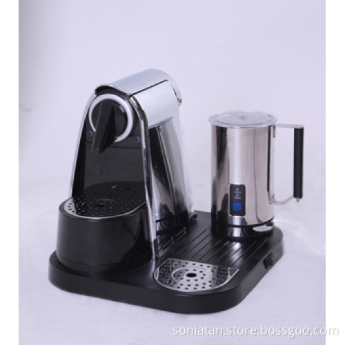 Dual Function Capsule Coffee Machine with Milk Frother